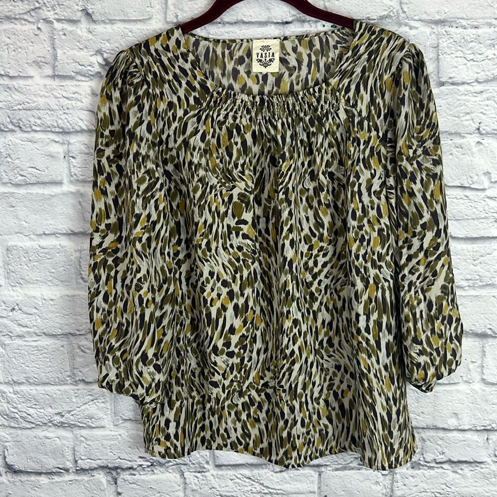 VASIA By ULLA JOHNSON ANTHROPOLOGIE Blouse Size Medium